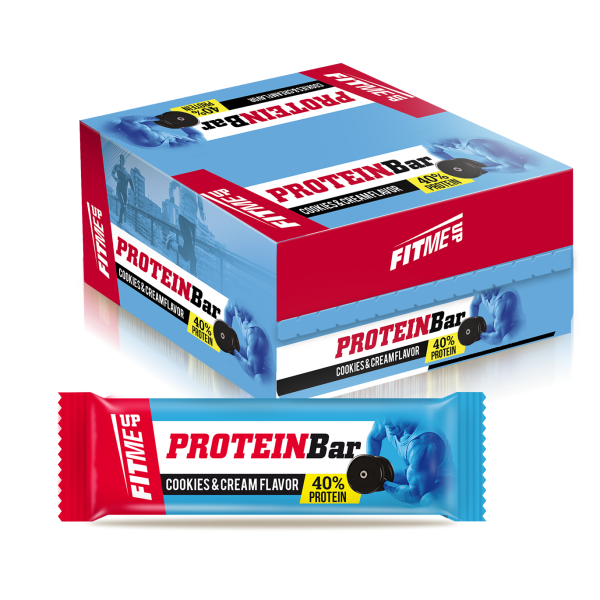 Protein Bar (40%) Cookies & Cream 60gr - Dimfil